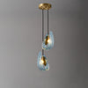 WOMO Peacock Blue Art Glass Chandelier-WM2213 thumbnail