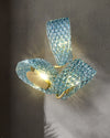WOMO Peacock Art Glass Wall Sconce-WM6095 thumbnail