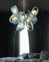 WOMO Peacock Blue Art Glass Chandelier-WM2213 thumbnail