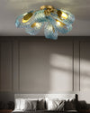 WOMO Peacock Blue Art Glass Chandelier-WM2213 thumbnail