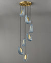 WOMO Peacock Blue Art Glass Pendant Light-WM2213a thumbnail