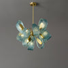 WOMO Peacock Blue Art Glass Chandelier-WM2213b thumbnail