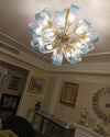 WOMO Peacock Blue Art Glass Chandelier-WM2213b thumbnail