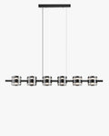 WOMO Glass Brass Linear Chandelier-WM2219A