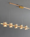 WOMO Glass Brass Linear Chandelier-WM2219B thumbnail