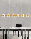 WOMO Glass Brass Linear Chandelier-WM2219B thumbnail
