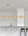 WOMO Glass Brass Linear Chandelier-WM2219B thumbnail