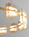 WOMO Modern Tiered Glass Chandelier-WM2220 thumbnail