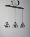 WOMO 3 Light Smoked Glass Pendant Light-WM2238 thumbnail