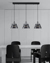 WOMO 3 Light Smoked Glass Pendant Light-WM2238 thumbnail