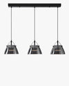 WOMO 3 Light Smoked Glass Pendant Light-WM2238 thumbnail