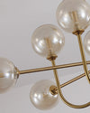 WOMO Glass Globe Brass Arm Chandelier-WM2255 thumbnail
