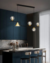 WOMO Linear Glass Globe Chandelier-WM2257 thumbnail