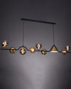 WOMO Linear Glass Globe Chandelier-WM2257 thumbnail