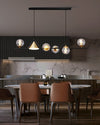 WOMO Linear Glass Globe Chandelier-WM2257 thumbnail