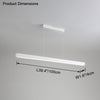 WOMO Contemporary Linear Led Pendant Light-WM2281 thumbnail