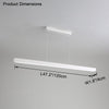 WOMO Contemporary Linear Led Pendant Light-WM2281 thumbnail