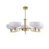 WOMO 1920s Milk Glass Chandelier-WM2301 thumbnail
