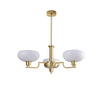 WOMO 1920s Milk Glass Chandelier-WM2301 thumbnail