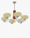 WOMO Swoop Arm Milk Glass Chandelier-WM2302 thumbnail