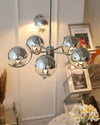 WOMO 1920s Chrome Glass Chandelier-WM2306 thumbnail