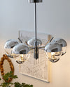 WOMO 1920s Chrome Glass Chandelier-WM2306 thumbnail