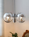 WOMO 1920s Chrome Glass Chandelier-WM2306 thumbnail