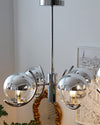 WOMO 1920s Chrome Glass Chandelier-WM2306 thumbnail