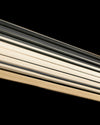 WOMO Black Ribbed Glass Linear Pendant Light-WM2308 thumbnail