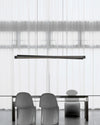 WOMO Black Fluted Glass Linear Pendant Light-WM2310 thumbnail