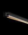 WOMO Black Fluted Glass Linear Pendant Light-WM2310 thumbnail