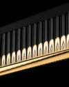 WOMO Black Fluted Glass Linear Pendant Light-WM2310 thumbnail