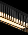 WOMO Black Fluted Glass Linear Pendant Light-WM2310 thumbnail