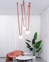 WOMO Globe Leather Pendant Light-WM2311 thumbnail