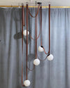 WOMO Globe Leather Pendant Light-WM2311 thumbnail