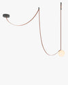 WOMO Globe Leather Pendant Light-WM2311 thumbnail