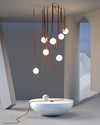 WOMO Globe Leather Pendant Light-WM2311 thumbnail