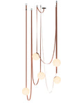 WOMO Globe Leather Pendant Light-WM2311