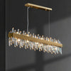 WOMO Gold Long Oval Crystal Chandelier-WM2339b thumbnail