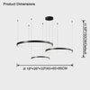 WOMO Tiered Circular Led Brass Chandelier-WM2345 thumbnail