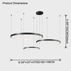 WOMO Tiered Circular Led Brass Chandelier-WM2345 thumbnail