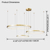 WOMO Tiered Circular Led Brass Chandelier-WM2345 thumbnail