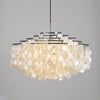 WOMO Tiered Capiz Round Chandelier-WM2346 thumbnail
