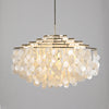 WOMO Tiered Capiz Round Chandelier-WM2346 thumbnail