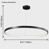 WOMO Circular Led Brass Chandelier-WM2357 thumbnail