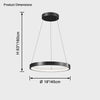 WOMO Circular Led Brass Chandelier-WM2357 thumbnail