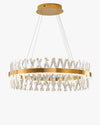 WOMO Gold Crystal Prism Round Chandelier-WM2359 thumbnail