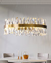 WOMO Gold Crystal Prism Round Chandelier-WM2359 thumbnail