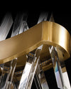 WOMO Gold Crystal Prism Round Chandelier-WM2359 thumbnail