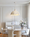 WOMO White Beaded Dome Pendant Light-WM2370 thumbnail